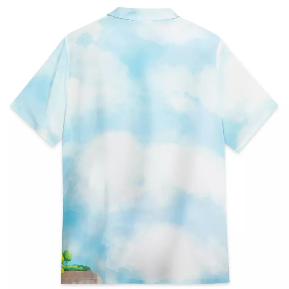 Walt Disney World 50Th Anniversary Castle Woven Button Down Camp Shirt XL - NEW - Picture 2 of 5